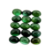 59.39cts 63Pcs Lot Natural Bi-Color Tourmaline Gemstone - 7X5MM - Oval Cabochon - 25251RGT