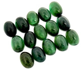59.39cts 63Pcs Lot Natural Bi-Color Tourmaline Gemstone - 7X5MM - Oval Cabochon - 25251RGT