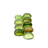 14.59cts 9Pcs Lot Natural Bi-Color Tourmaline Gemstone - 8X6MM - Oval Cabochon - 25253RGT