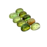 14.59cts 9Pcs Lot Natural Bi-Color Tourmaline Gemstone - 8X6MM - Oval Cabochon - 25253RGT