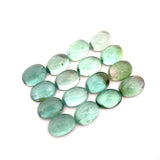 23.84cts 16Pcs Lot Natural Bi-Color Tourmaline Gemstone - 8X6MM - Oval Cabochon - 25255RGT