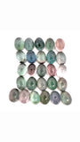 40.06cts 26Pcs Lot Natural Bi-Color Tourmaline Gemstone - 8X6MM - Oval Cabochon - 25256RGT