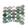 40.06cts 26Pcs Lot Natural Bi-Color Tourmaline Gemstone - 8X6MM - Oval Cabochon - 25256RGT