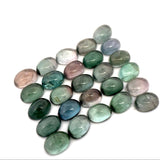 40.06cts 26Pcs Lot Natural Bi-Color Tourmaline Gemstone - 8X6MM - Oval Cabochon - 25256RGT