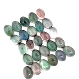 40.06cts 26Pcs Lot Natural Bi-Color Tourmaline Gemstone - 8X6MM - Oval Cabochon - 25256RGT