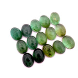 73.01cts 48Pcs Lot Natural Bi-Color Tourmaline Gemstone - 8X6MM - Oval Cabochon - 25258RGT