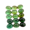 73.01cts 48Pcs Lot Natural Bi-Color Tourmaline Gemstone - 8X6MM - Oval Cabochon - 25258RGT