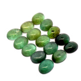 73.01cts 48Pcs Lot Natural Bi-Color Tourmaline Gemstone - 8X6MM - Oval Cabochon - 25258RGT