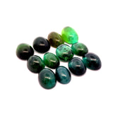 44.45cts 12Pcs Lot Natural Bi-Color Tourmaline Gemstone - Oval Cabochon - 25262RGT