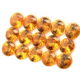 3.10cts 15Pcs Natural Fanta Spessartite Gemstone - 3.5MM - Round Shape - 25497RGT