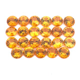 5.10cts 23Pcs Natural Fanta Spessartite Gemstone - 3.6MM - Round Shape - 25517RGT