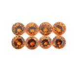 2.42cts 8Pcs Natural Fanta Spessartite Gemstone - 4.0MM - Round Shape