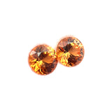 0.73cts 2Pcs Natural Fanta Spessartite Gemstone - 4.1MM - Round Shape - 25526RGT