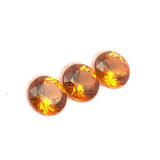 1.03cts 3Pcs Natural Fanta Spessartite Gemstone - 4.2MM - Round Shape - 25532RG