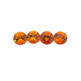 1.40cts 4Pcs Natural Fanta Spessartite Gemstone - 4.2MM - Round Shape - 25534RGT