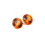 2.09cts Natural Gemstone Fanta Spessartite Garnet Pair - Round Shape - 25590RGT