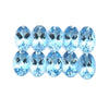 2.17cts 10Pcs Natural Santa Maria Aquamarine Gemstone - 5X3MM - Oval Shape - 25597RGT