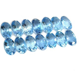 3.08cts 14Pcs Natural Santa Maria Aquamarine Gemstone - 5X3MM - Oval Shape - 25599RGT 