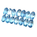 3.08cts 14Pcs Natural Santa Maria Aquamarine Gemstone - 5X3MM - Oval Shape - 25599RGT 