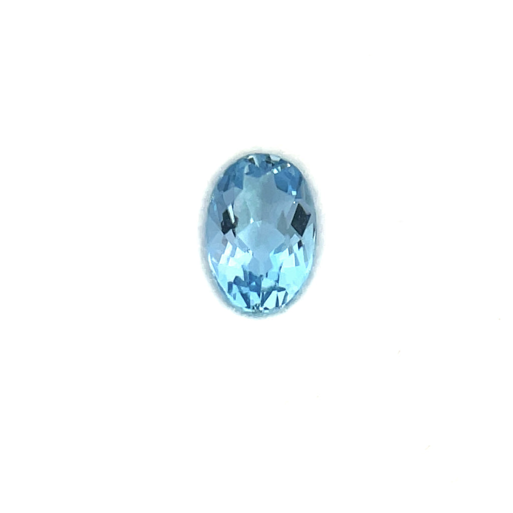 0.46cts Natural Santa Maria Aquamarine Gemstone - 6X4MM - Oval Shape - 25600RGT