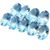 5.70cts 9Pcs Natural Santa Maria Aquamarine Gemstone - 7X5MM - Oval Shape - 25605RGT