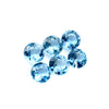 0.45cts 6Pcs Natural Santa Maria Aquamarine Gemstone - 3MM - Round Shape - 25607RGT