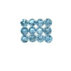 0.95cts 12Pcs Natural Santa Maria Aquamarine Gemstone - 3MM - Round Shape - 25608RGT