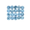 1.73cts 20Pcs Natural Santa Maria Aquamarine Gemstone - 3MM - Round Shape - 25609RGT