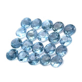 1.73cts 20Pcs Natural Santa Maria Aquamarine Gemstone - 3MM - Round Shape - 25609RGT