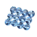 1.30cts 6Pcs Natural Santa Maria Aquamarine Gemstone - 3MM - Round Shape - 25610RGT