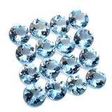 2.72cts 16Pcs Natural Santa Maria Aquamarine Gemstone - 3.5MM - Round Shape - 25611RGT