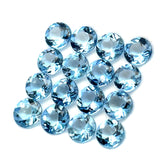2.72cts 16Pcs Natural Santa Maria Aquamarine Gemstone - 3.5MM - Round Shape - 25611RGT