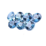 1.17cts 7Pcs Natural Santa Maria Aquamarine Gemstone - 3.5MM - Round Shape - 25613RGT