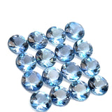 2.76cts 16Pcs Natural Santa Maria Aquamarine Gemstone - 3.5MM - Round Shape - 25615RGT