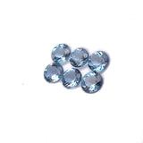 3.5mm 6Pcs Lot Natural Santa Maria Aquamarin Gemstone - Round Shape - 25616RGT