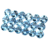 3.04cts 18Pcs Natural Santa Maria Aquamarine Gemstone - 3.6MM - Round Shape - 25617RGT