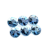 1.27cts 6Pcs Natural Santa Maria Aquamarine Gemstone - 3.8MM - Round Shape - 25618RGT 