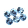 1.46cts 6Pcs Natural Santa Maria Aquamarine Gemstone - 4MM - Round Shape - 25620RGT