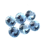 1.46cts 6Pcs Natural Santa Maria Aquamarine Gemstone - 4MM - Round Shape - 25620RGT