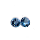4.5mm 2Pcs Natural Santa Maria Aquamarine Gemstone - Round Shape - 25623RGT