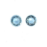 1.48cts 2Pcs Natural Santa Maria Aquamarine Gemstone - 6.2MM - Round Shape - 25626RGT