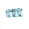 6x4mm 3Pcs Lot Natural Blue Aquamarine Gemstone - Octagon Shape - 25627RGT
