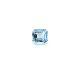 0.77cts Natural Blue Aquamarine Gemstone  - Asscher Shape - 25639RGT