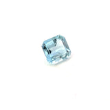 0.77cts Natural Blue Aquamarine Gemstone  - Asscher Shape - 25639RGT