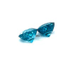 4.85cts Natural Gemstone Blue Zircon from Cambodia Pair - Oval Shape - 25664RGT