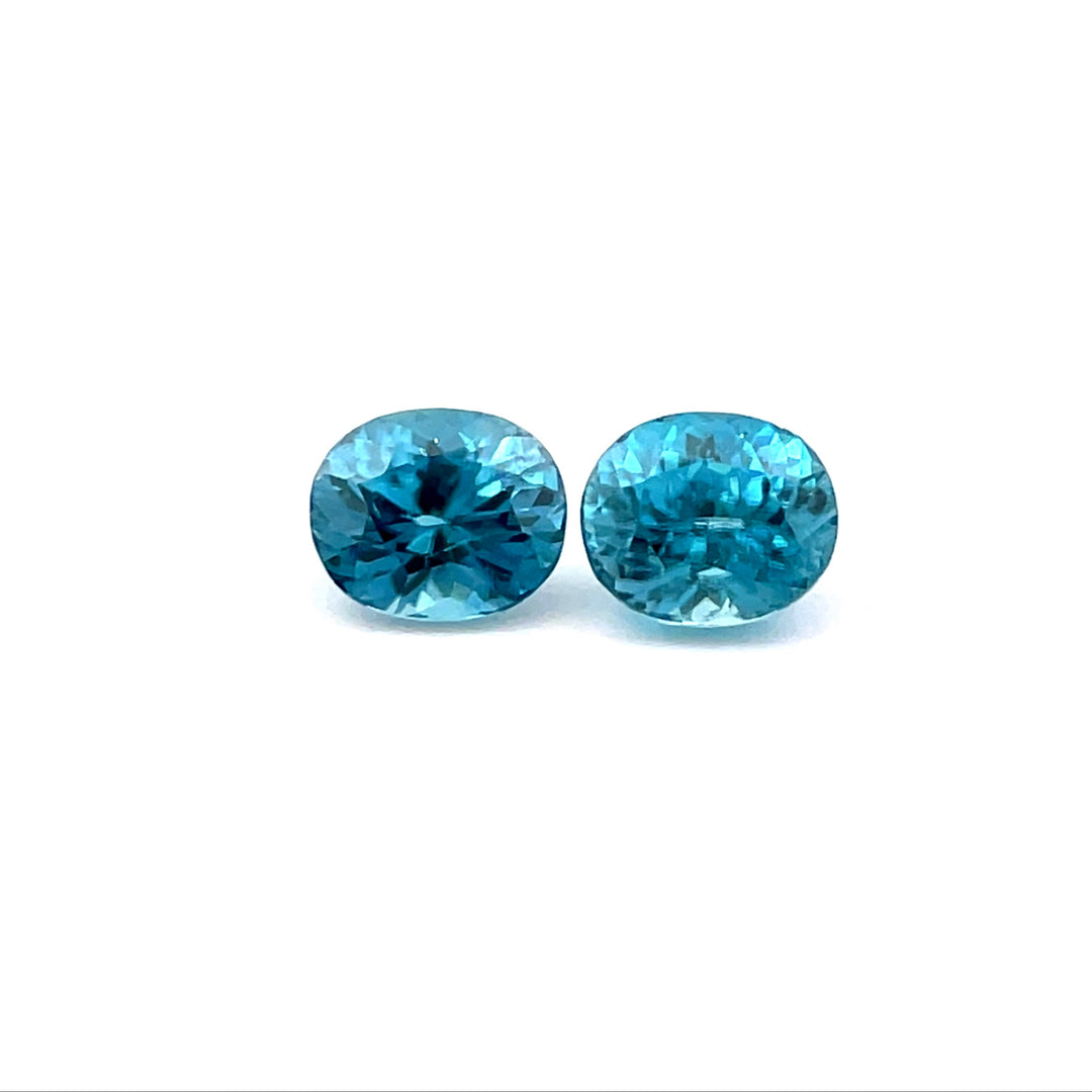 Zircon Bleu Naturel Du Cambodge – 0,94 Carat – Chauffé – Poids 7x4,4 Mm