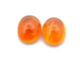 12.46cts Natural Fanta Spessartite Garnet Cabochon Pair - Oval Shape - 25760RGT