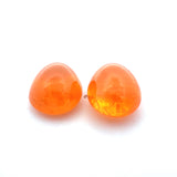 24.77cts Natural Fanta Spessartite Garnet Cabochon Pair - Pear Shape - 25766RGT
