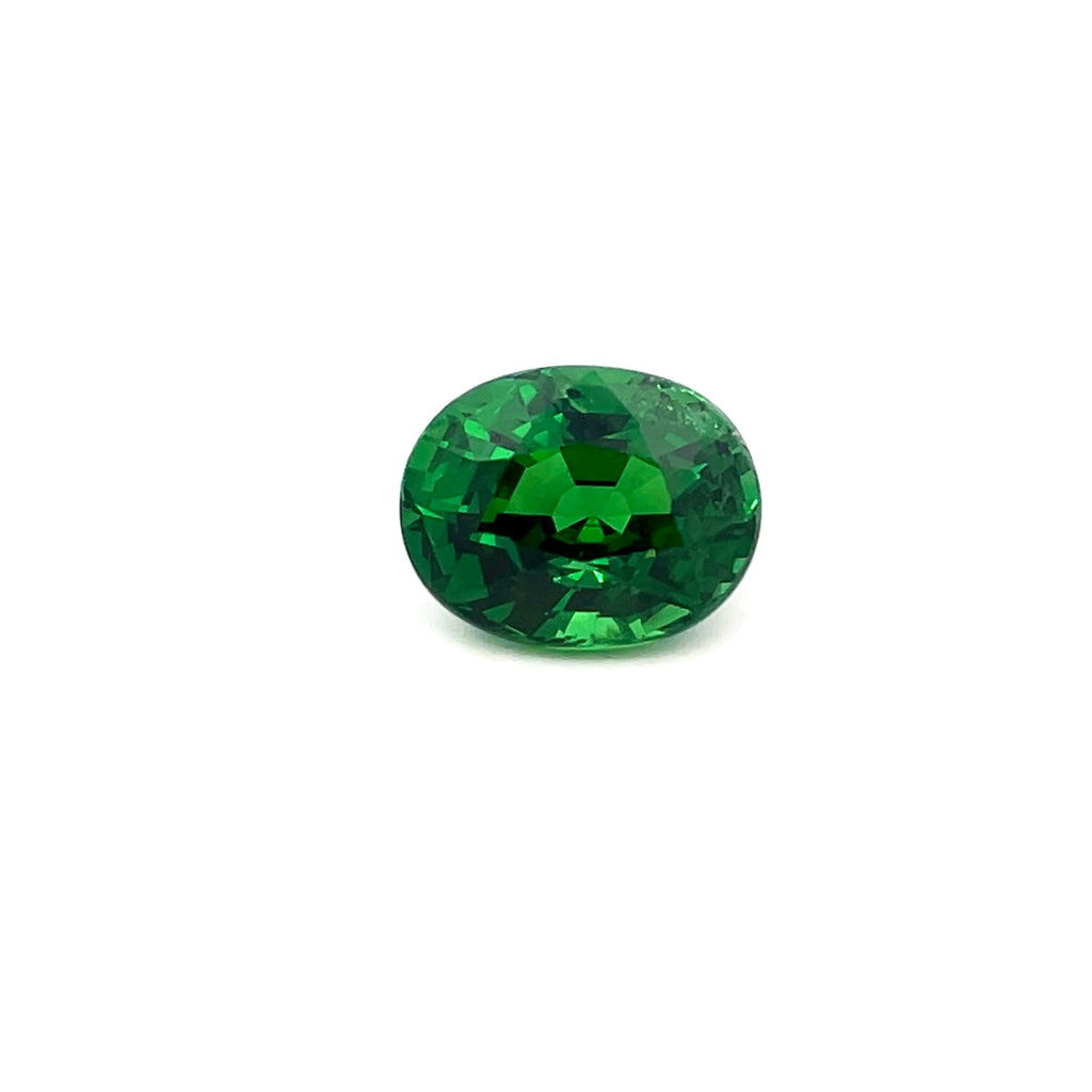 2.70cts Natural Gemstone Green Tsavorite Garnet - Oval Shape - 25768RGT