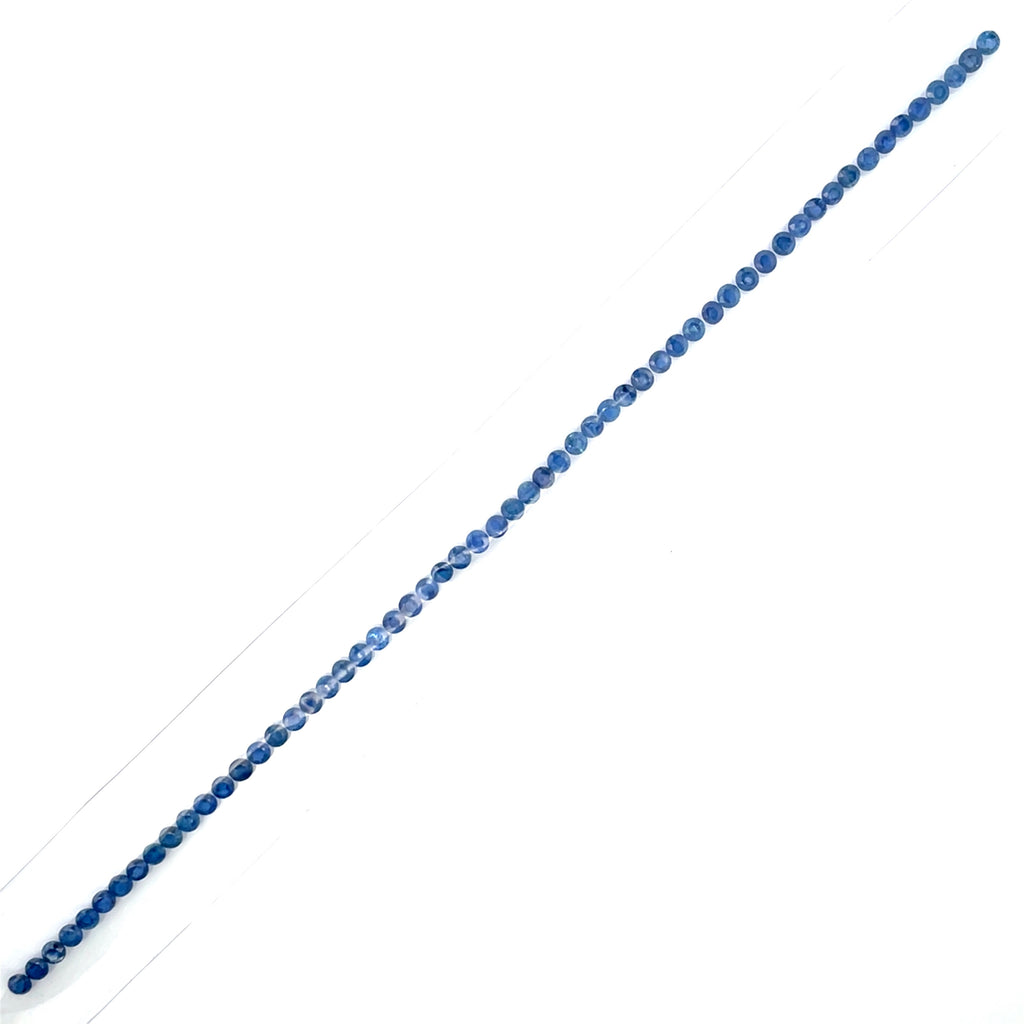 2.9mm Natural Blue Sapphire Bracelet Layout - Round Shape - 25783SY